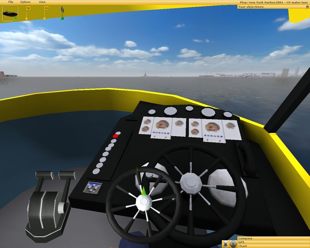 Ship Simulator 2006 (Windows) screenshot: Water Taxi Cabin