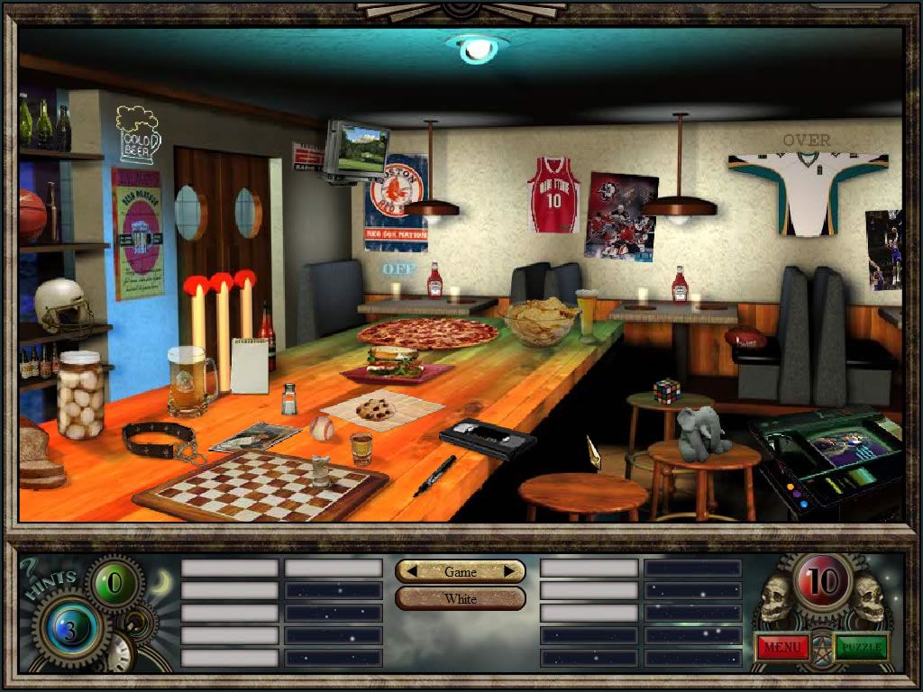 3 Cards to Midnight (Windows) screenshot: The further you progress, the more keywords are provided for a single scene.