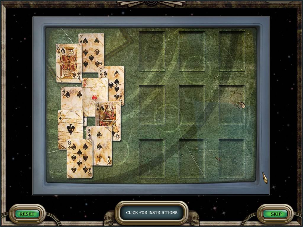 3 Cards to Midnight (Windows) screenshot: Form lines of cards following the rules of Blackjack.