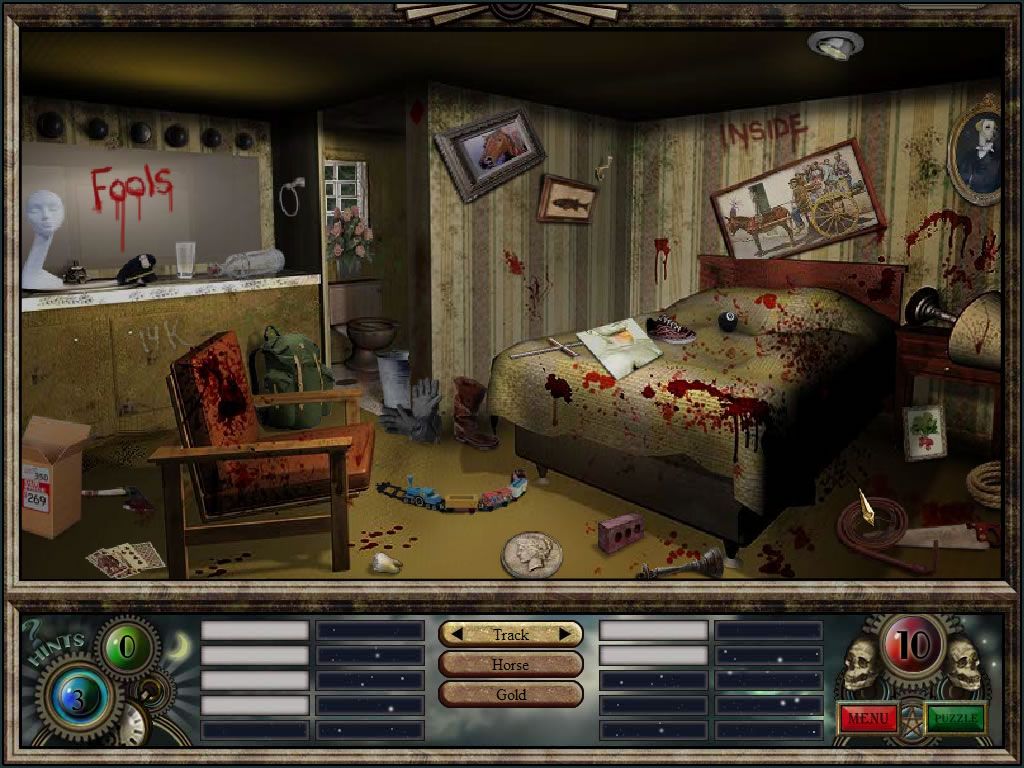 3 Cards to Midnight (Windows) screenshot: An abandoned room