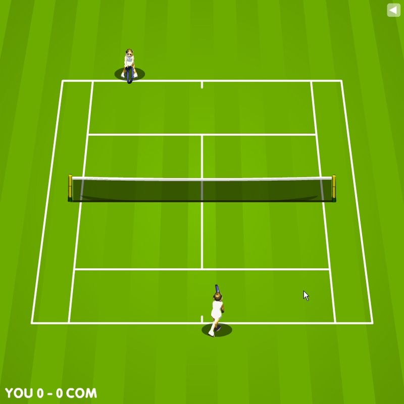 Screenshot of Tennis Game (Browser, 2006) - MobyGames