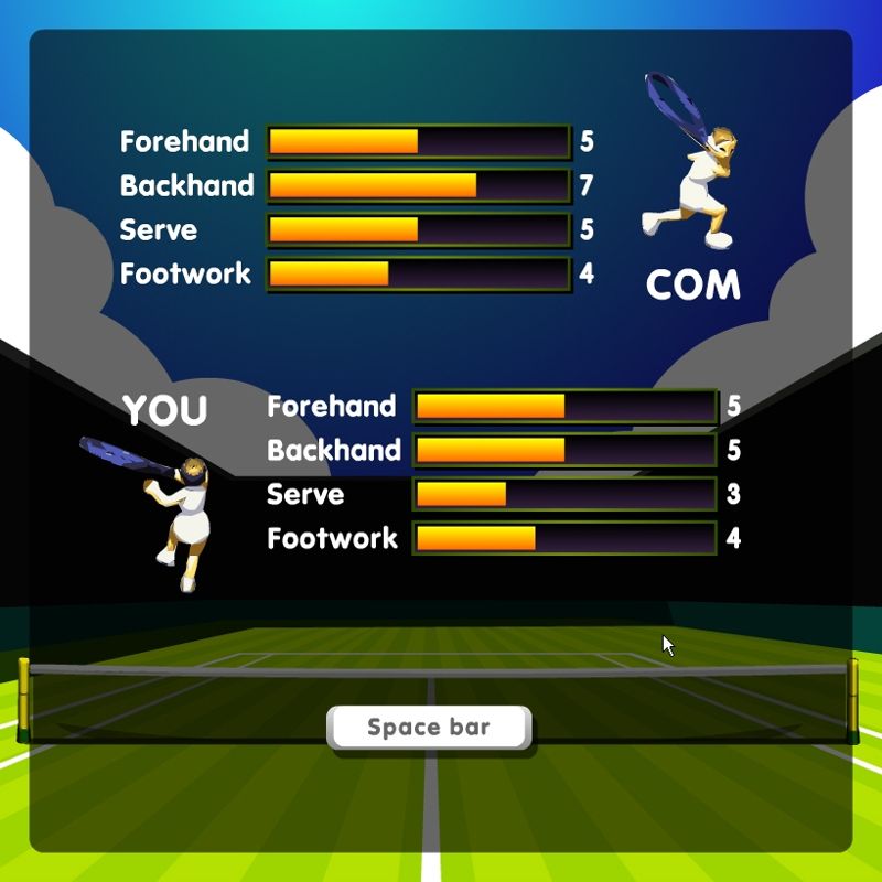 Screenshot of Tennis Game (Browser, 2006) MobyGames