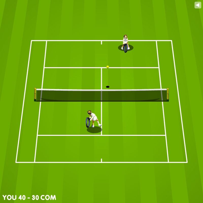 Screenshot of Tennis Game (Browser, 2006) - MobyGames