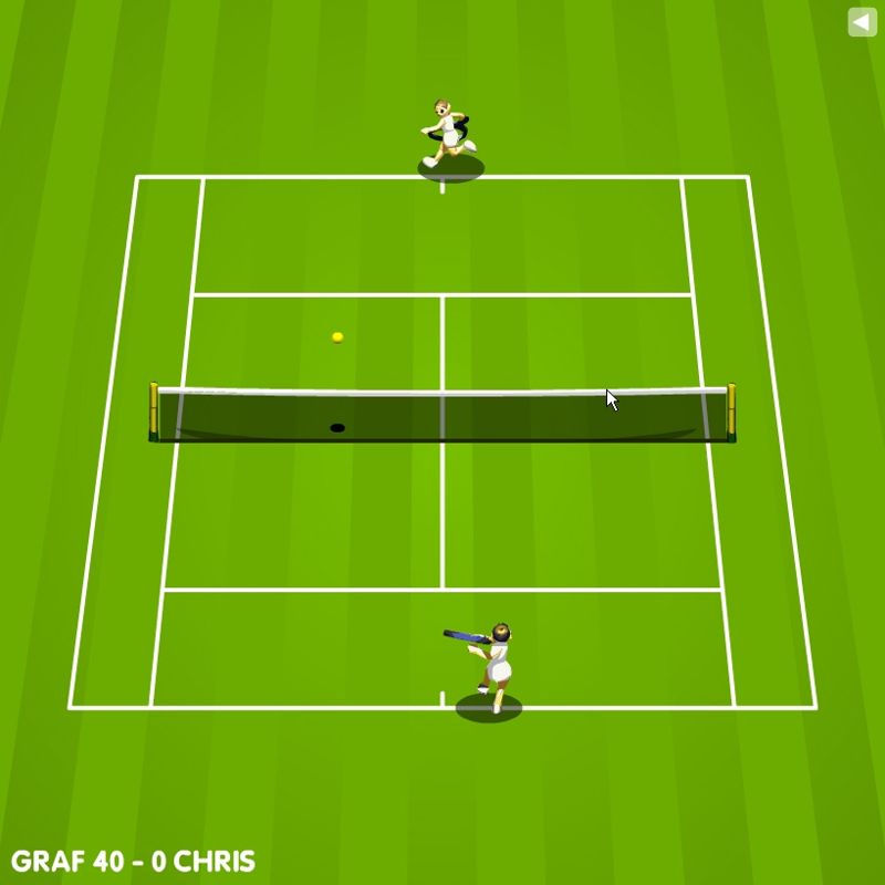 Screenshot Of Tennis Game (browser, 2006) - Mobygames