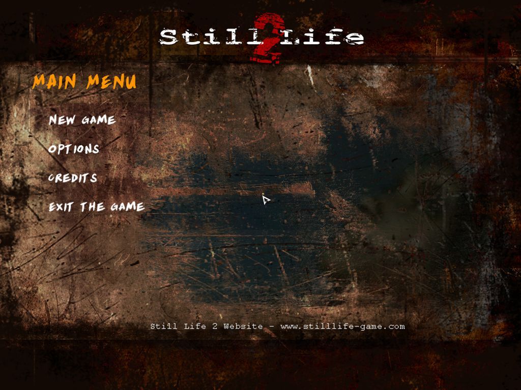 Still Life 2 (Windows) screenshot: Main Menu