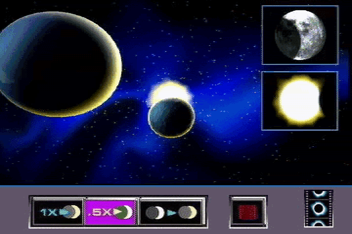 The Discoverers (DOS) screenshot: Eclipse