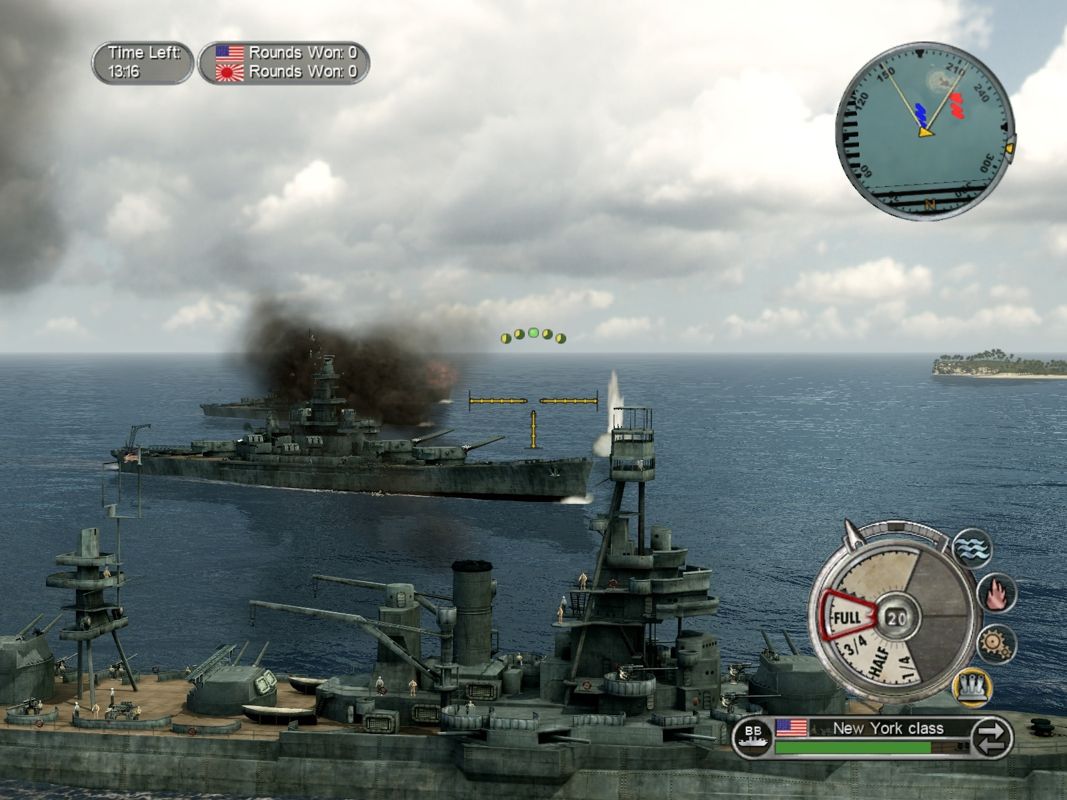 Battlestations: Pacific (Windows) screenshot: Nice fleet I've got there.