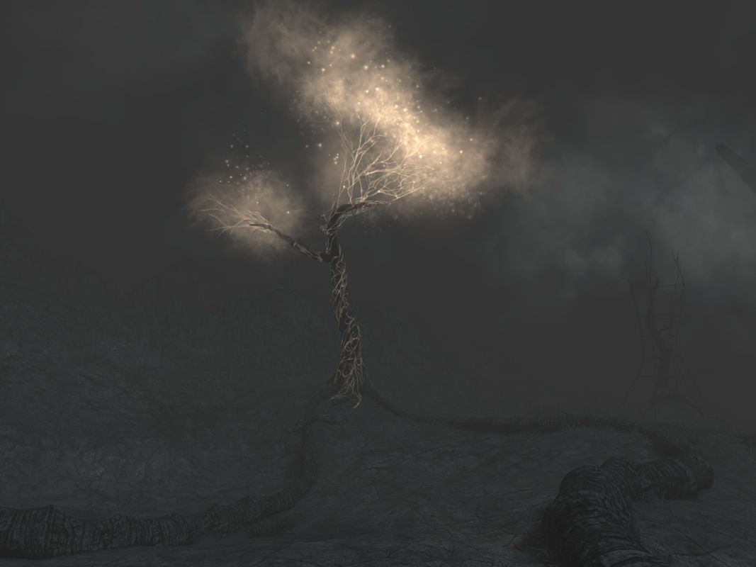 The Void (Windows) screenshot: I reanimated a tree in the garden.