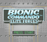 Bionic Commando: Elite Forces (Game Boy Color) screenshot: Title screen
