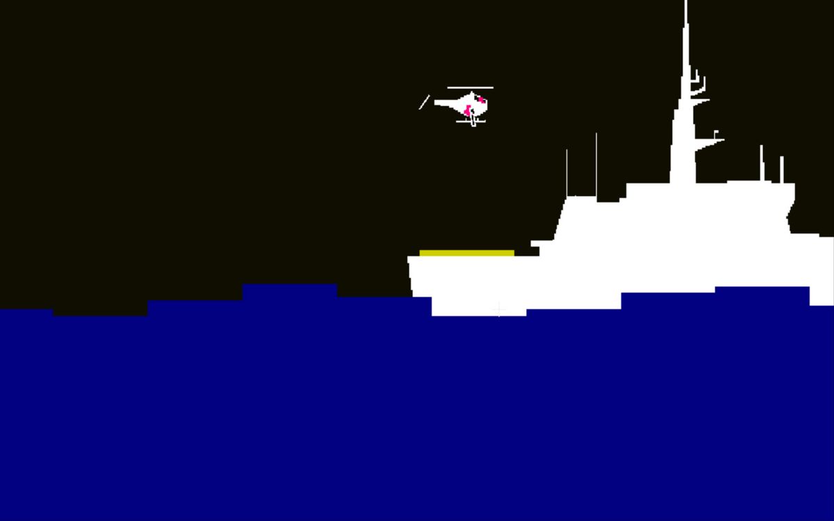 The Thrill of Combat (Windows) screenshot: Start of the game: lift-off from the ship