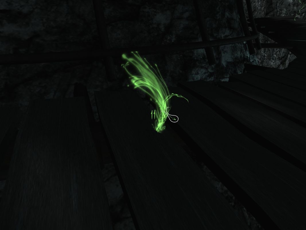 The Void (Windows) screenshot: A plant of green paint