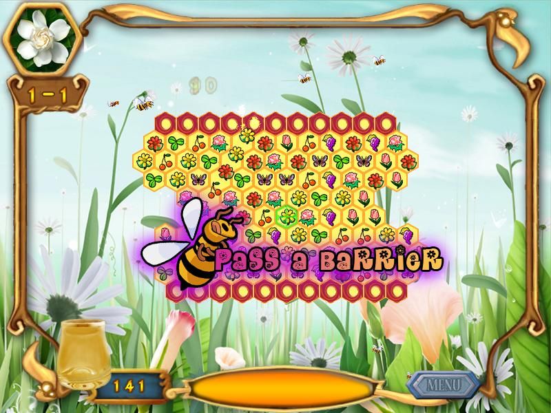 Apiary Quest (Windows) screenshot: Pass a barrier. Level cleared, in other words.