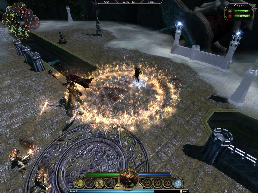 Demigod (Windows) screenshot: This guy can cast spells - obviously.