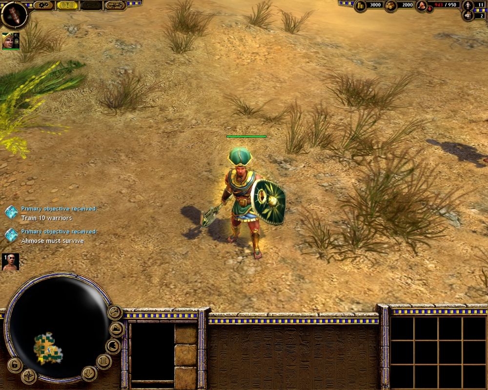 Ancient Wars: Sparta (Windows) screenshot: At the beginning of each mission you receive your objectives