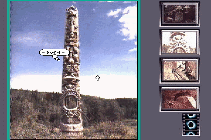 The Discoverers (DOS) screenshot: Totem