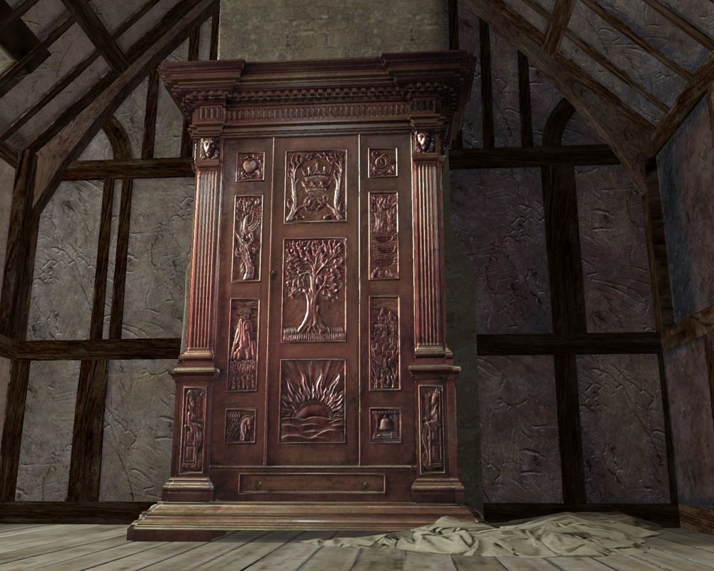 The Chronicles of Narnia: The Lion, the Witch and the Wardrobe (Windows) screenshot: The wardrobe room