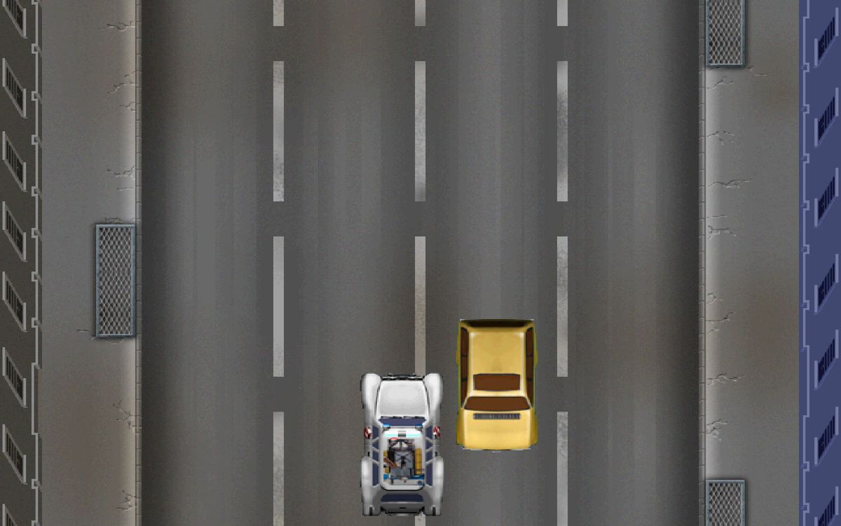 Ghostbusters (Windows) screenshot: Driving ghostmobile.
