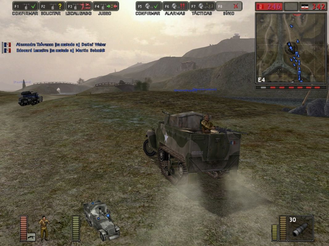 Battlefield 1942: The Road to Rome (Windows) screenshot: Monte Santa Croce is a long map, so vehicles are the best help to reach the battle front
