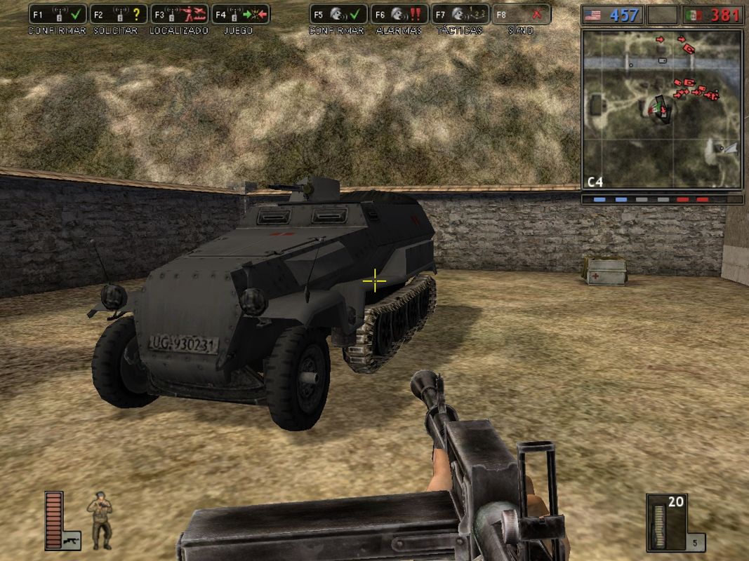 Battlefield 1942: The Road to Rome (Windows) screenshot: As Italian soldiers, getting an axis transport vehicle
