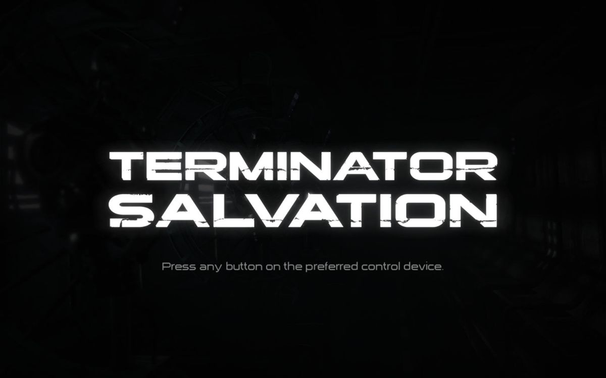 Terminator: Salvation (Windows) screenshot: Title screen.