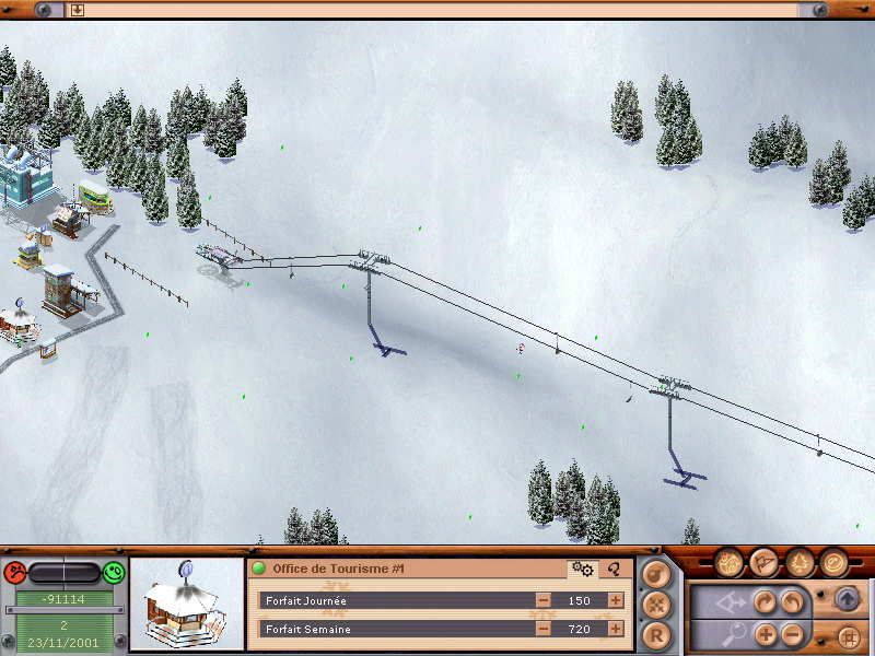 Val d'Isère Ski Park Manager (Windows) screenshot: Another chairlift
