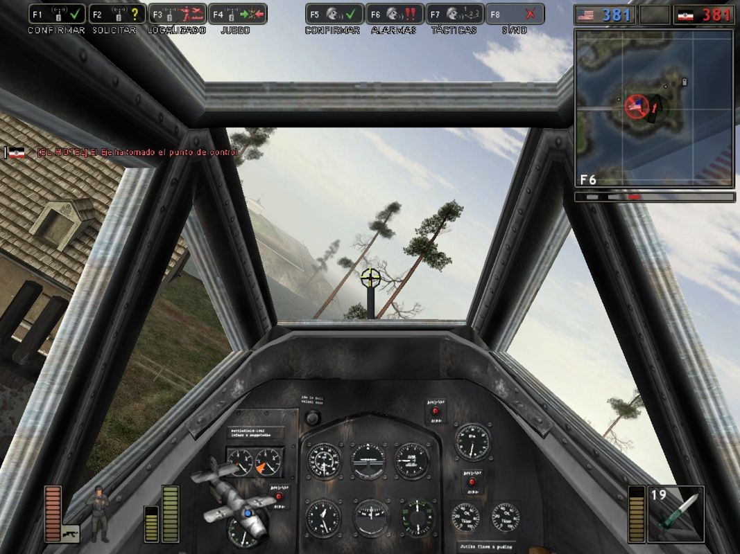 Battlefield 1942: Secret Weapons of WWII (Windows) screenshot: Natter Rocket Plane cockpit