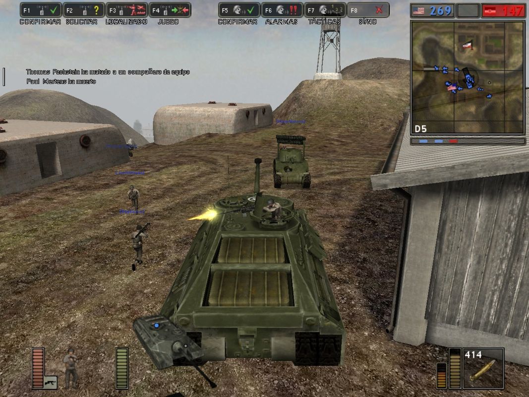Battlefield 1942: Secret Weapons of WWII (Windows) screenshot: T95/T28 Super Heavy Tank with AA Gun