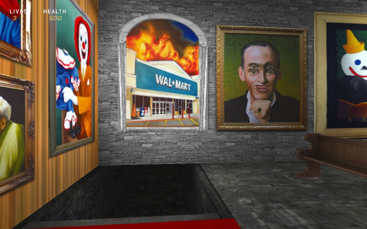 Run for Your Life (Windows) screenshot: The future of Wal-Mart is envisioned here.