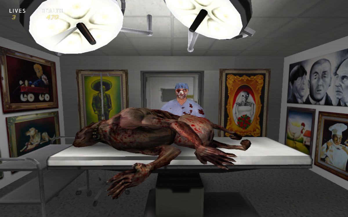 Run for Your Life (Windows) screenshot: The surgeon remains silent.