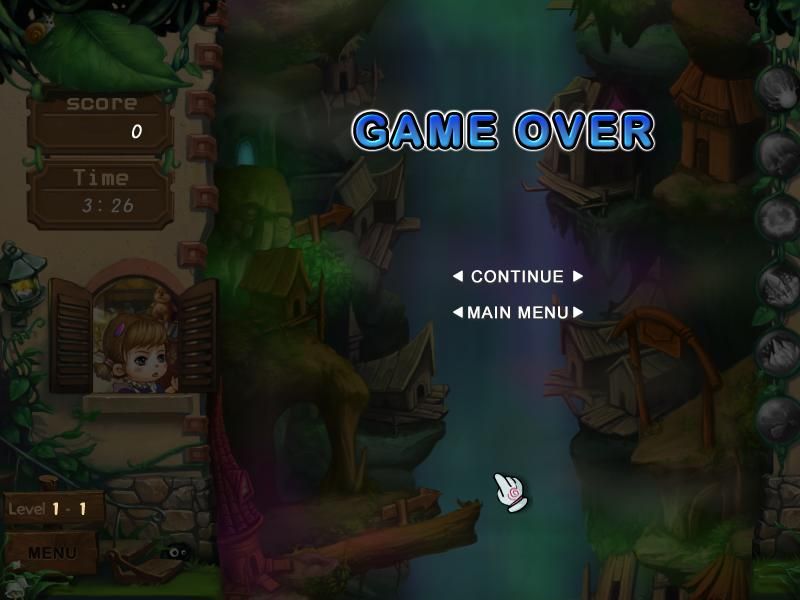 Anne's Dream World (Windows) screenshot: Game over.
