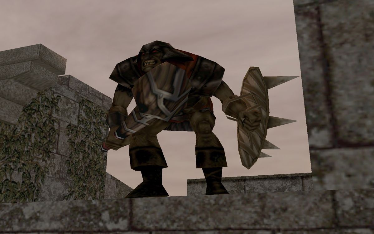 Blade of Darkness (Windows) screenshot: An angry orc general