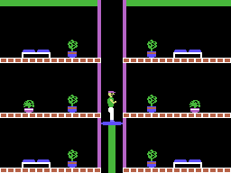 The Heist (ColecoVision) screenshot: Level complete, moving on to the next...