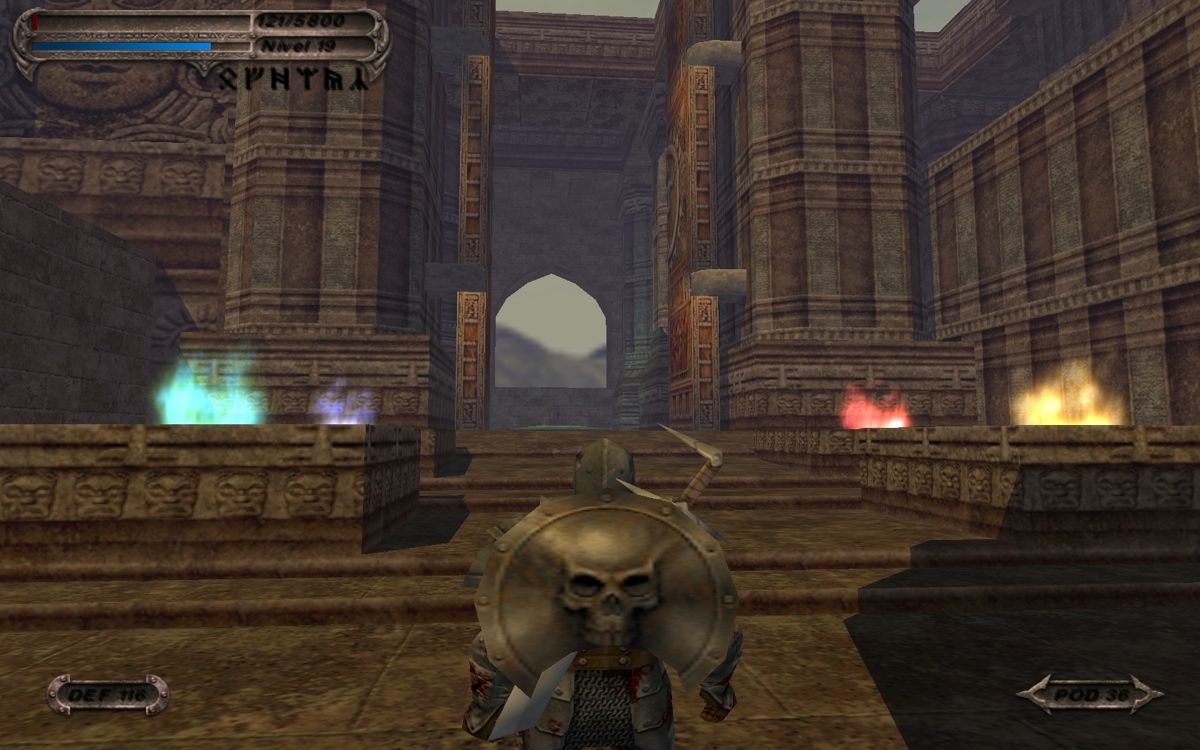 Blade of Darkness (Windows) screenshot: Finally, I'm worthy of Ianna's Sword!