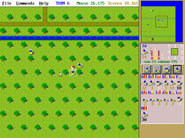 Capture the Flag (DOS) screenshot: Got him! (Or maybe her? Boys and girls look alike in this game...)