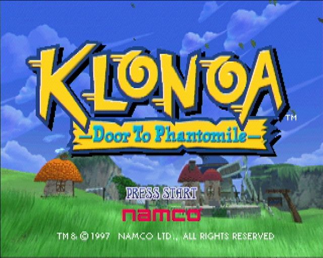 Klonoa: Door to Phantomile (PlayStation) screenshot: Title Screen