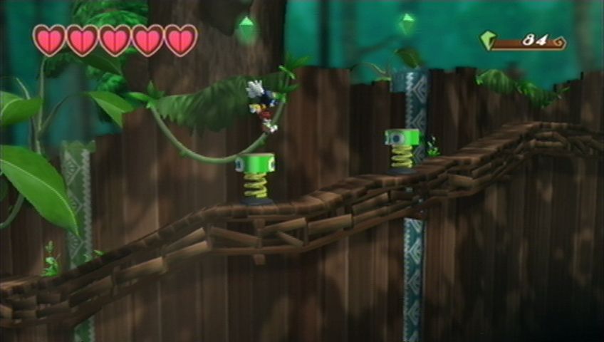 Klonoa (Wii) screenshot: These springs help you jump higher