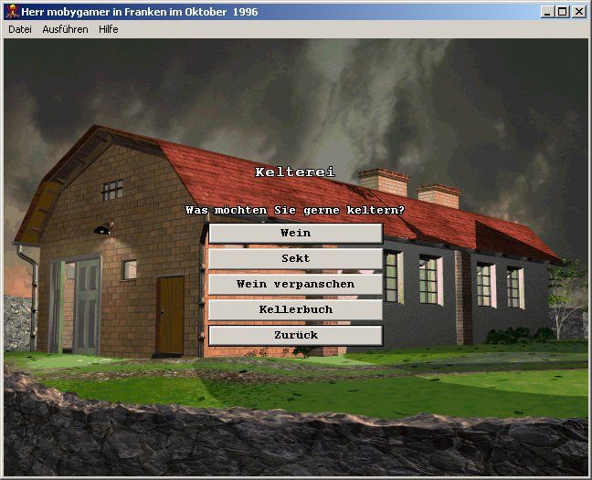 Winzer Deluxe (Windows) screenshot: Wine press house