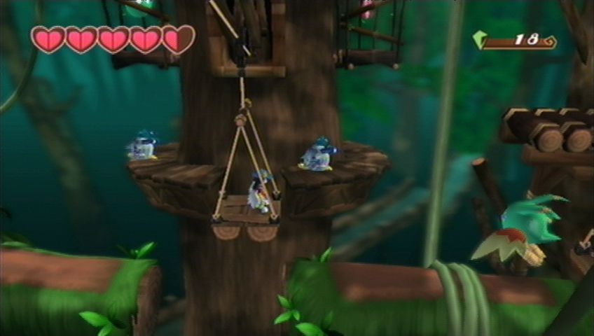 Klonoa (Wii) screenshot: Ride the gondola to find the first key