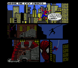 Spider-Man / X-Men: Arcade's Revenge (Genesis) screenshot: Comic-book intro
