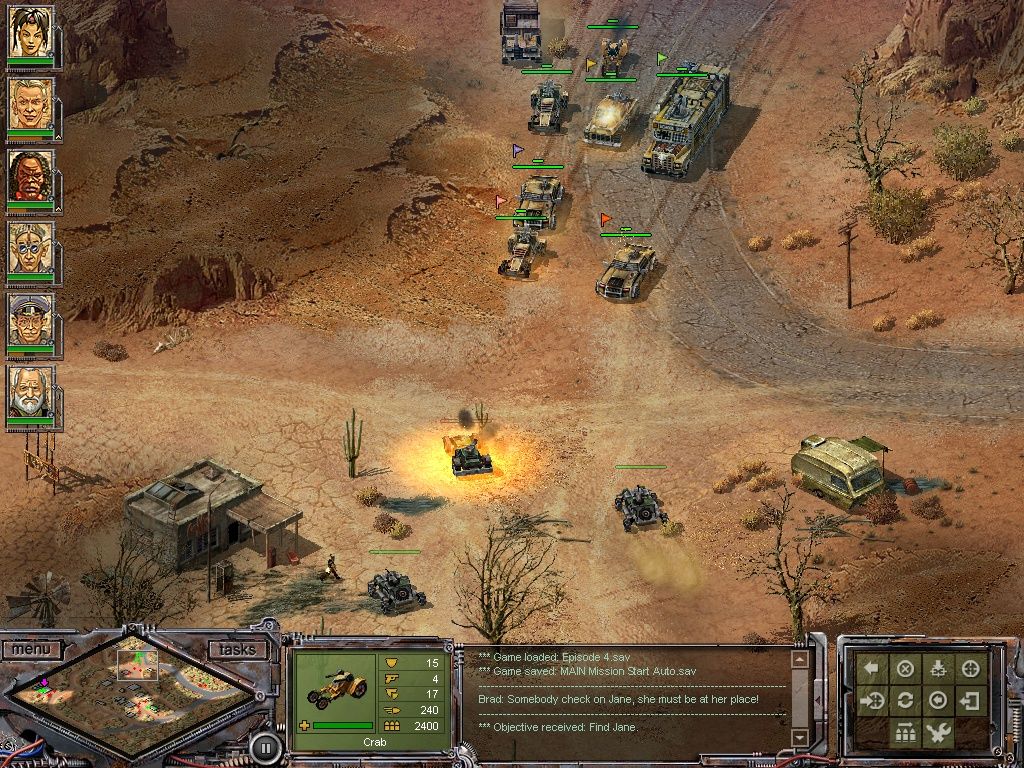 Desert Law (Windows) screenshot: Taking the fight to the enemy!