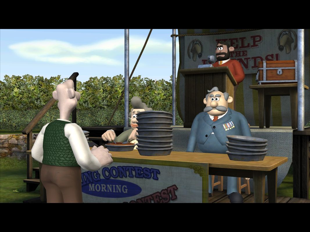 Wallace & Gromit in Muzzled! (Windows) screenshot: Major Crum lost the competition.