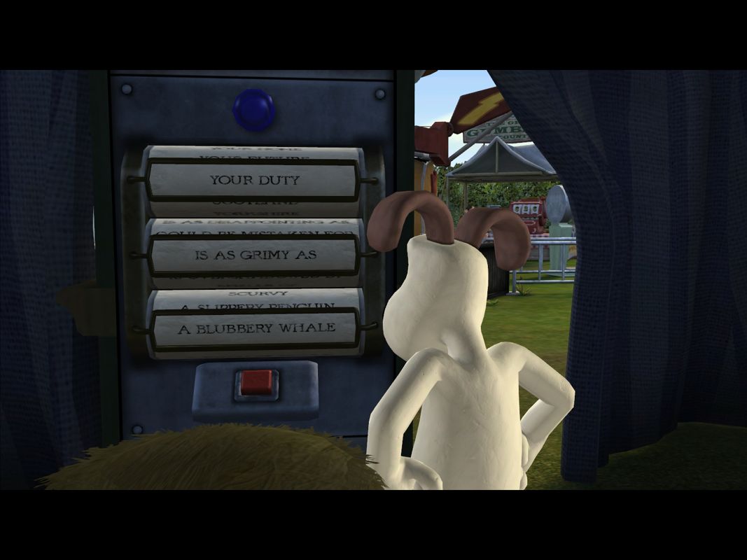 Wallace & Gromit in Muzzled! (Windows) screenshot: So that's how the future is predicted.