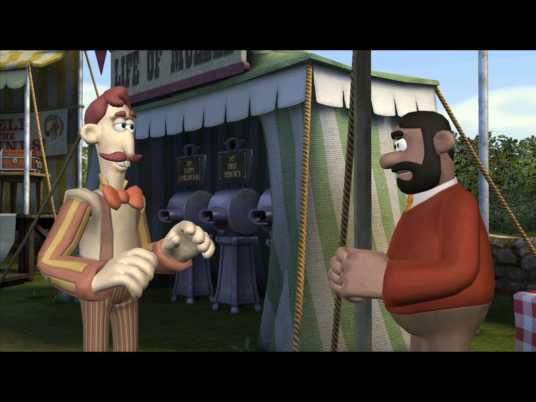 Wallace & Gromit in Muzzled! (Windows) screenshot: Paneer won a game but Mr. Muzzle doesn't have a grand price.