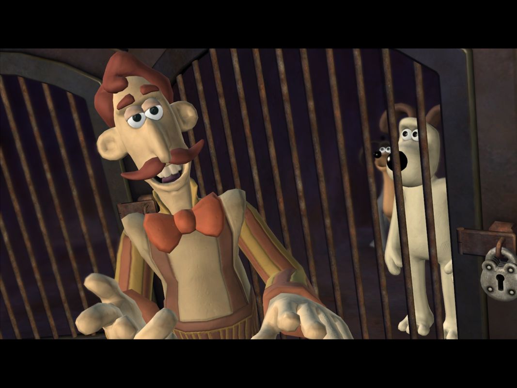 Wallace & Gromit in Muzzled! (Windows) screenshot: Gromit stuck his nose where it didn't belong.