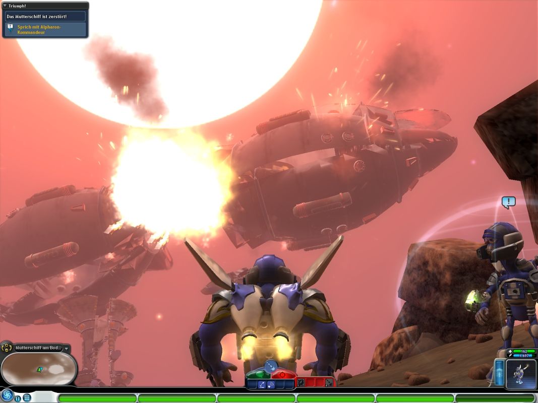 Spore: Galactic Adventures (Windows) screenshot: One less mothership to worry about.