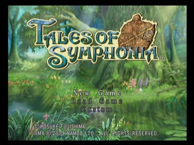 Tales of Symphonia (GameCube) screenshot: Title Screen