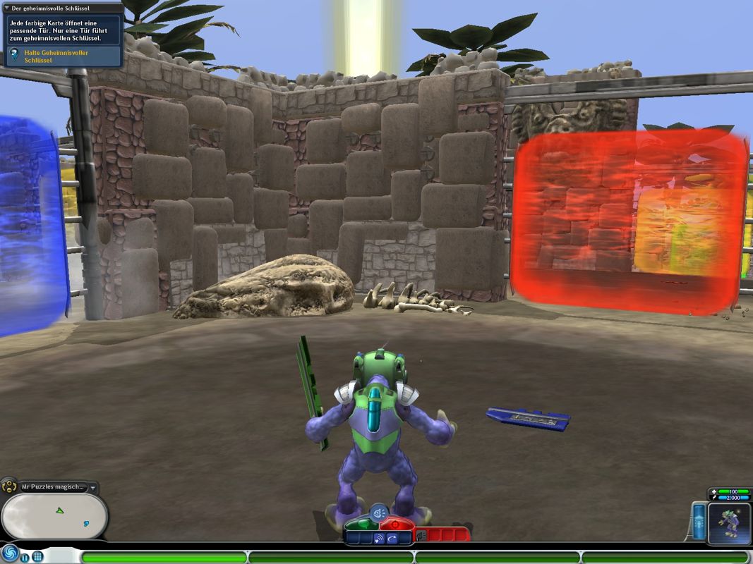 Spore: Galactic Adventures (Windows) screenshot: A riddle - find your way through a mace of doors.