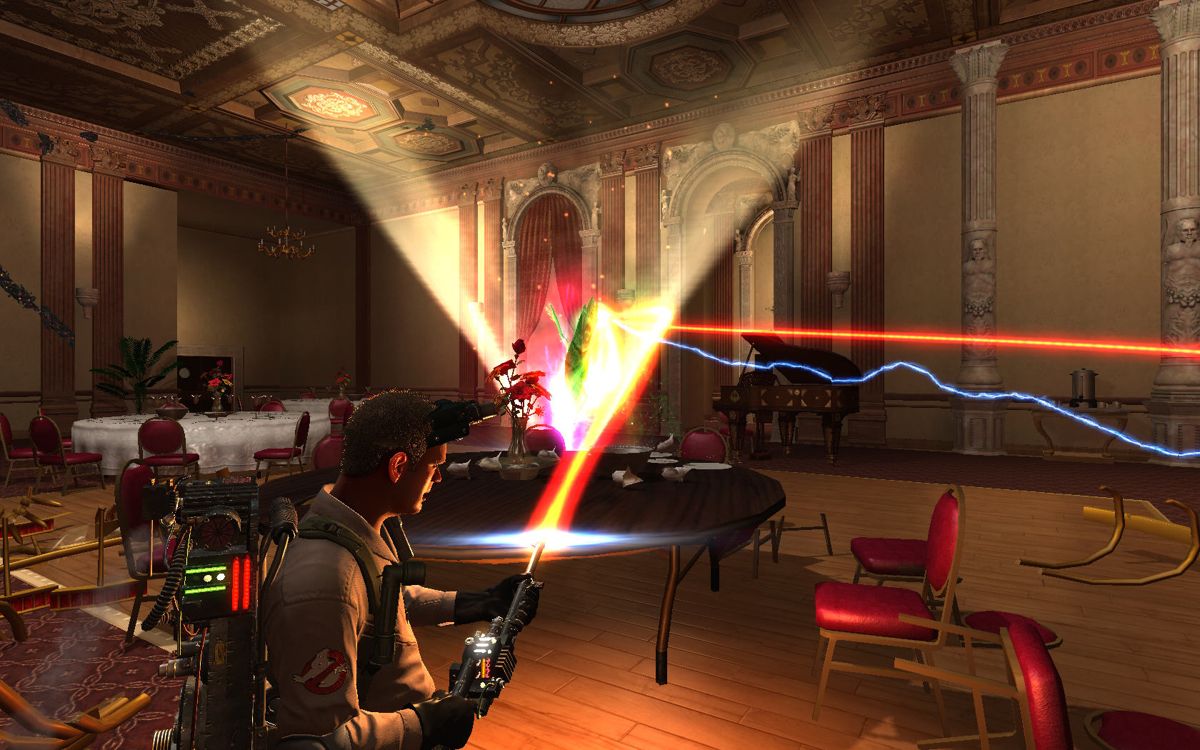 Ghostbusters: The Video Game (Windows) screenshot: Catching a ghost.