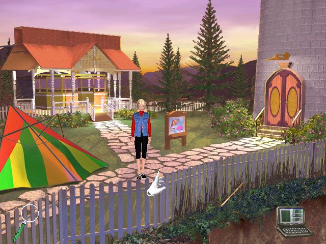 Detective Barbie 2: The Vacation Mystery (Windows) screenshot: At the base of the lighthouse