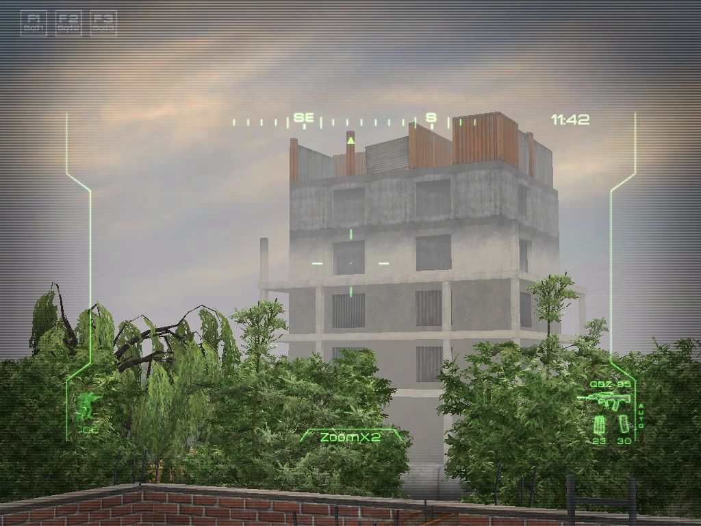 Rising Eagle: Futuristic Infantry Warfare (Windows) screenshot: QBZ95 zoom X2 view